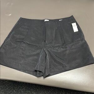 GAP Black Shorts Relaxed Fit Cotton Blend Size 10